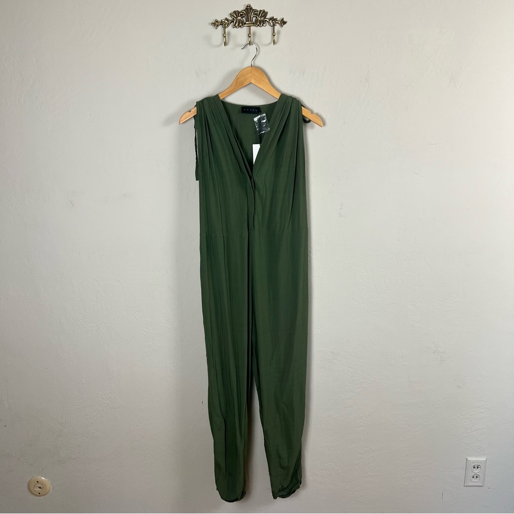 NEW Hatch FLAWED The Twilight Jumpsuit in Moss Size 0 = Extra Small